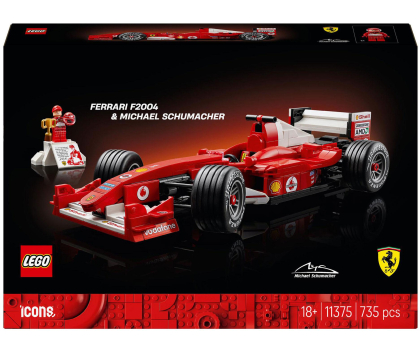 Klocki LEGO® LEGO ICONS 11375 Ferrari F2004 i Michael Schumacher